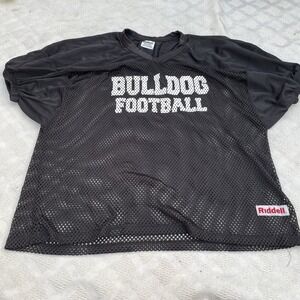 Riddell Black Mesh Bulldog Football Scrimmage Jersey